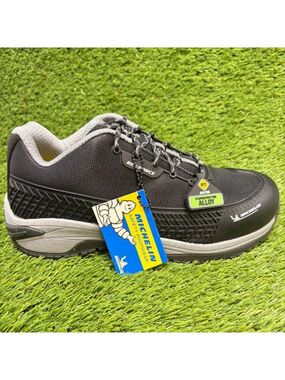 Michelin Latitude Tour Mens Size 9.5 Black Gray Alloy Toe Safety Work Shoes